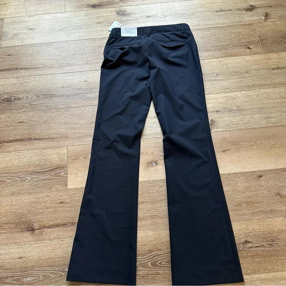 Gap Women's Stretch Modern Boot Black Pin Stripe Dress Pants Size 2 Long NWT - Picture 14 of 14